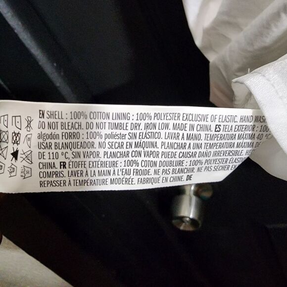 English Factory Sz. S White Short Sleeve Ruffle Tee Dress - Picture 15 of 16